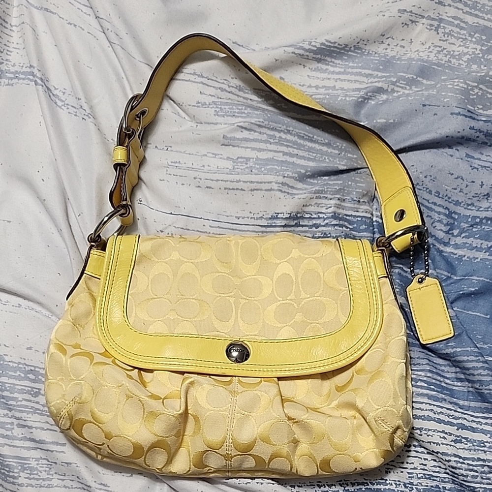 Coach Yellow Shoulder Bag